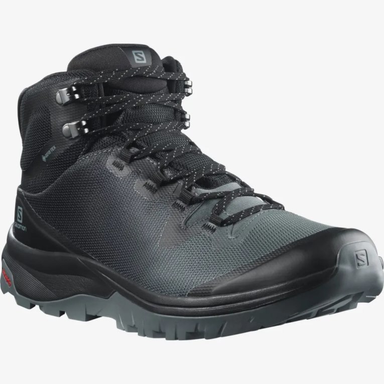 Black Salomon Vaya Mid GTX Women's Hiking Boots | PH 30294Y